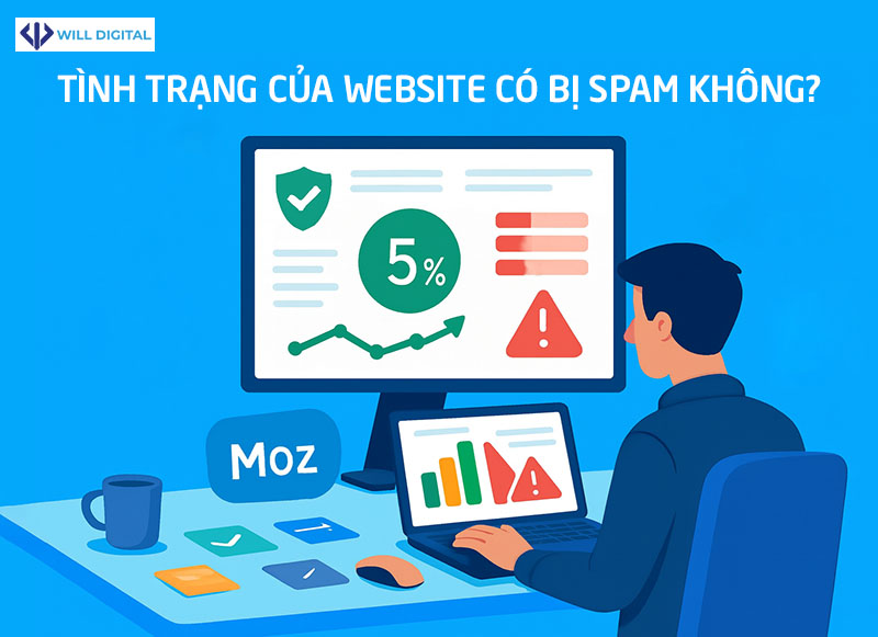 Ảnh minh họa về tình trạng spam và vi phạm của website trong SEO