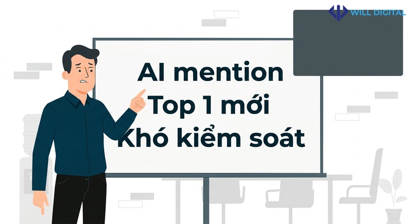 AI mention là top 1 mới nhưng khó kiểm soát hơn SEO