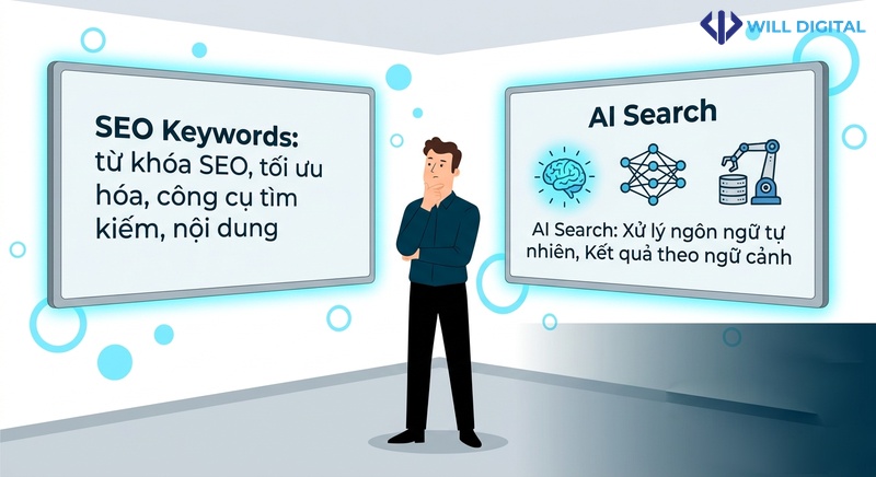 So sánh SEO và AI Search về hiển thị và hành vi người dùng