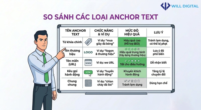 Hoạt họa phân tích tính tự nhiên của anchor text SEO