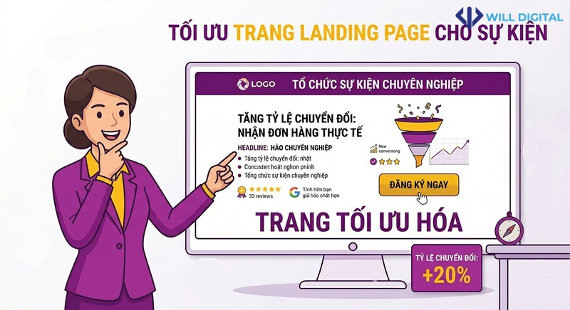 Hoạt họa về tối ưu hóa tỷ lệ chuyển đổi từ traffic SEO