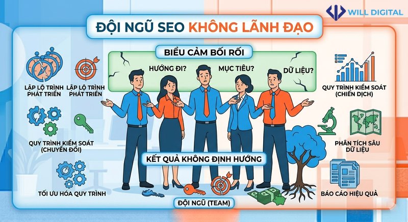 Đội ngũ SEO thiếu leader kinh nghiệm