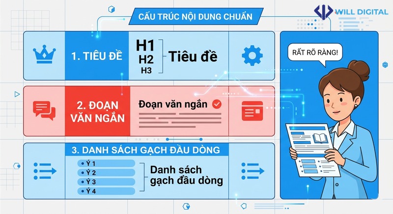 Sơ đồ cấu trúc nội dung chuẩn để AI dễ trích xuất